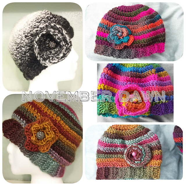 Messy Bun Ponytail Hat w/Flower