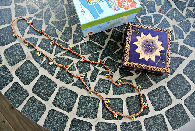 Rainbow Chain Stitch Necklace