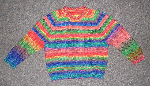 Top Down Baby Sweater