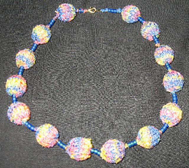 Knitted Bead Necklace