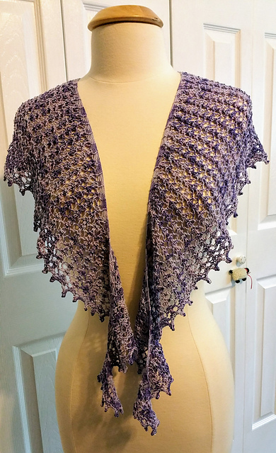 Beaded Crescent Shawl