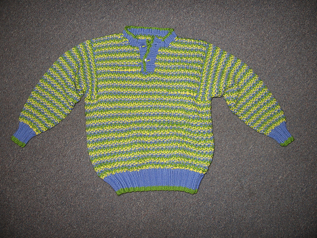Slip Stitch Henley Sweater