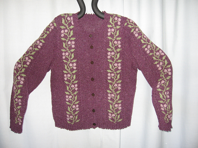 Beaded Flowered Cardigan