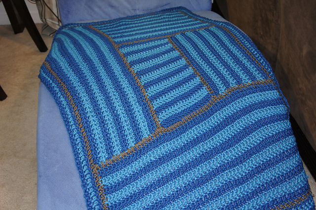 Striped Squares Blanket
