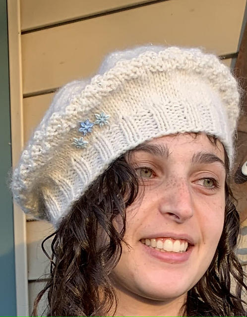 winter sparkle beret