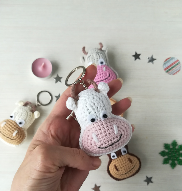 Keychain Cow