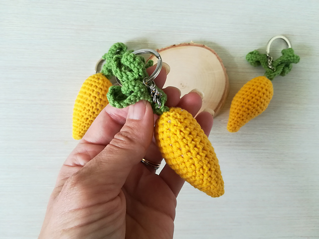Keychain Carrot Vegetable
