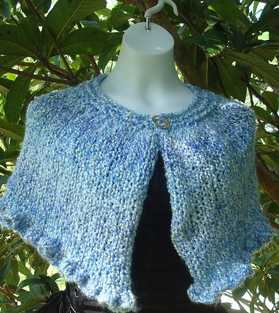 One Skein Ruffled Capelet