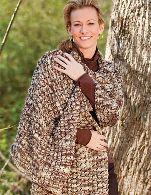 Tree Bark Shawl