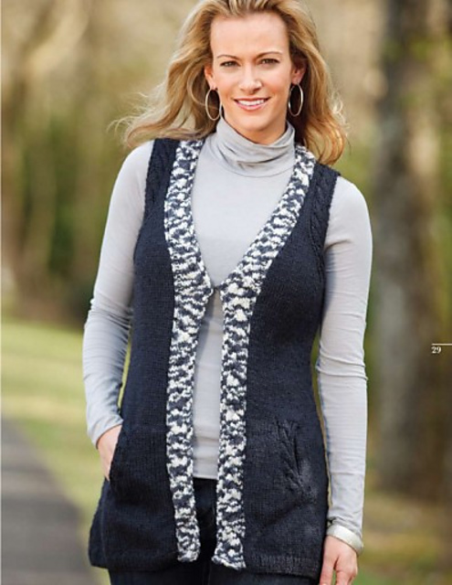 Cable Detail Vest