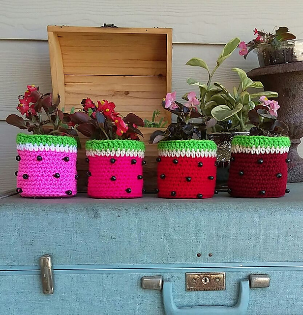 Watermelon Flower Pot