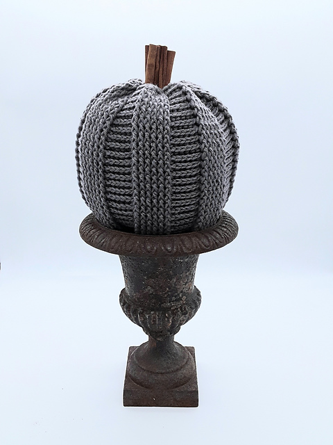 Giant Faux Knit Pumpkin