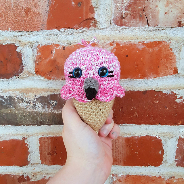 Flamingo Ice Cream Cone