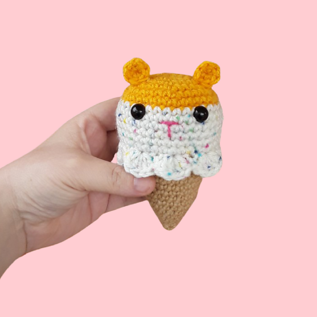 Hamster Ice Cream Cone