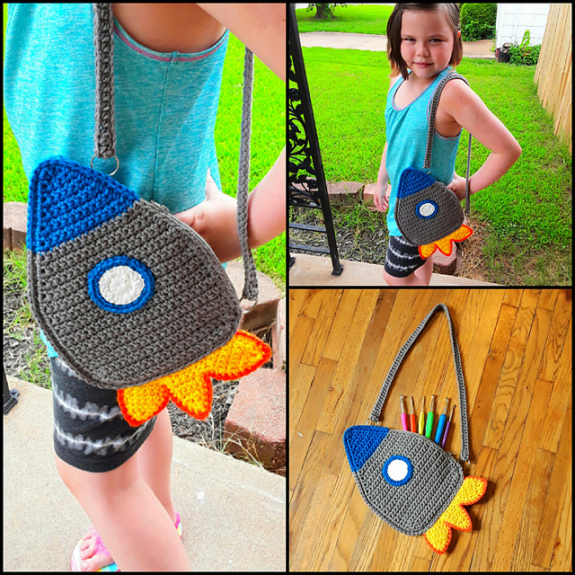 Spaceship Mini Messenger Bag