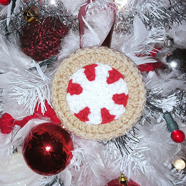 Peppermint Cookie Christmas Ornament