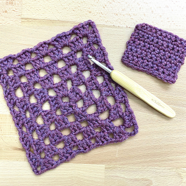 Single colour granny squares