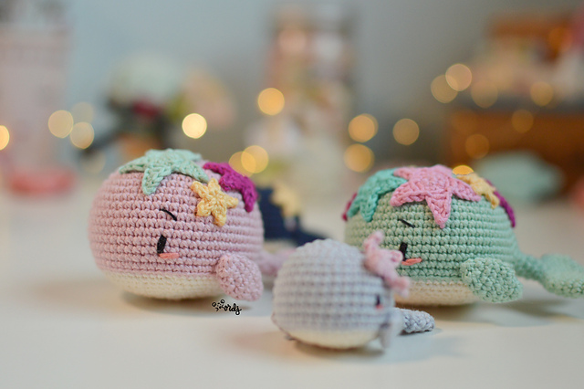 Ballena amigurumi
