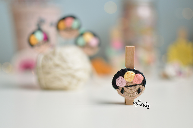 Pinza aplique Frida Kahlo