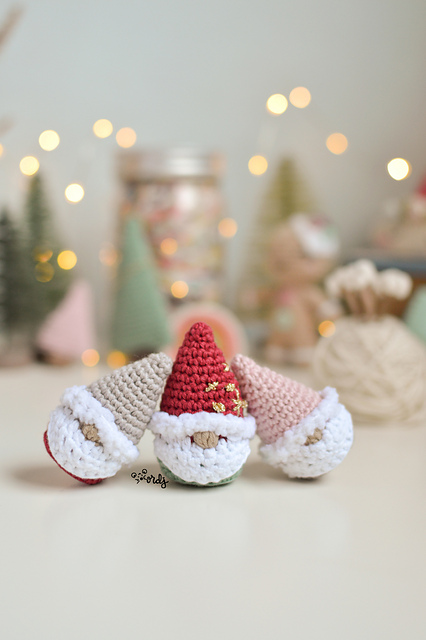 Mini gnomos amigurumi