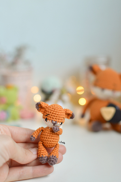 Mini zorro amigurumi