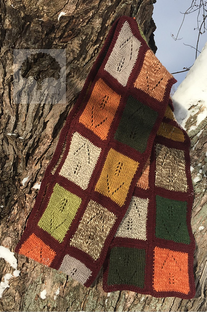 Falling Leaves Oversized Scarf