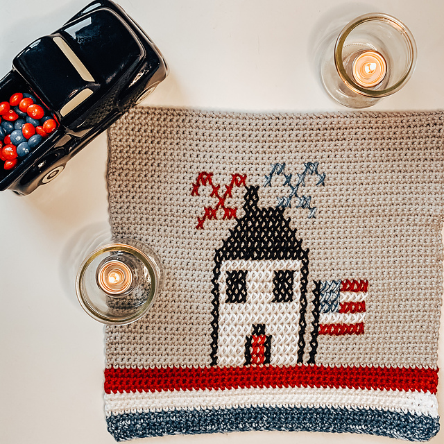 4th of July Dish Towel