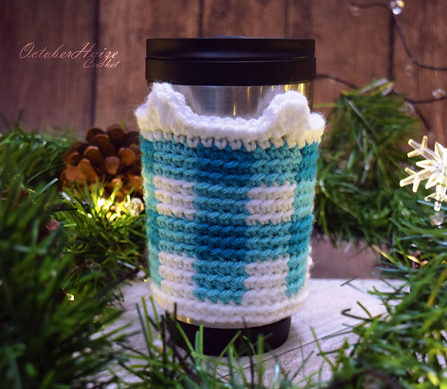 Flannel Cat Cup Cozy
