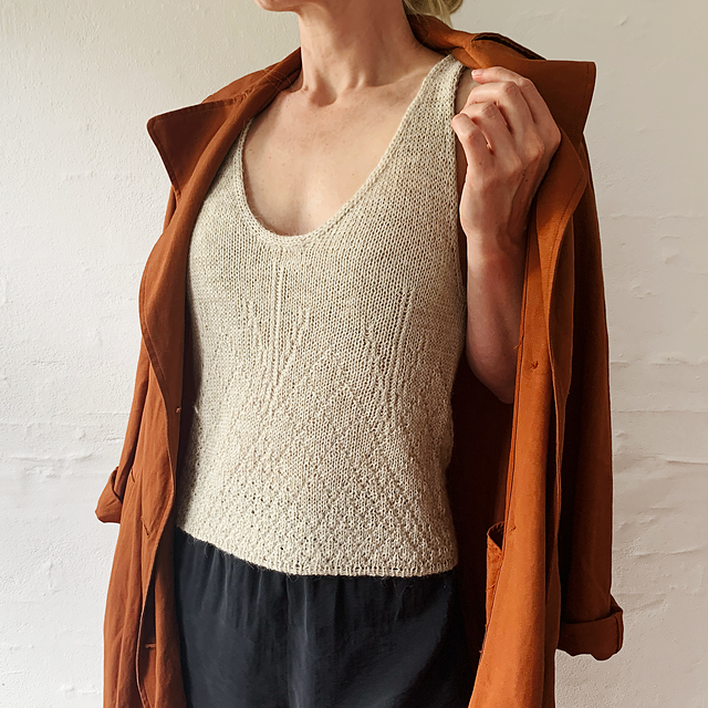 トップス RIELLE RICHE Tape Yarn Knit Tank Top RIELLE RICHE