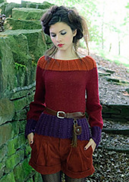 Eldora three colour sweater