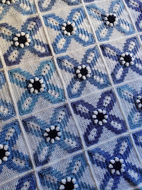 Lattice Blossom Blanket
