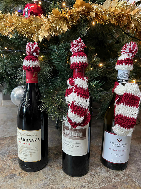 Wine bottle hats