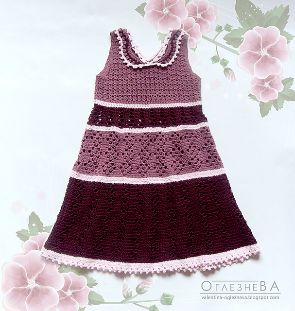 Summer dress for a girl "Little Parisienne"
