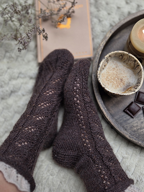 Ravelry: Lace Socks Fern pattern by Jekaterina Ilkuna