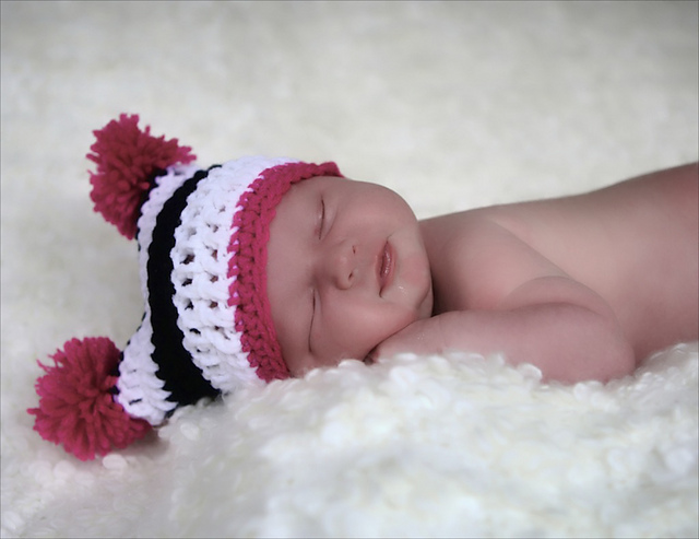 Double Pom Pom Square Hat