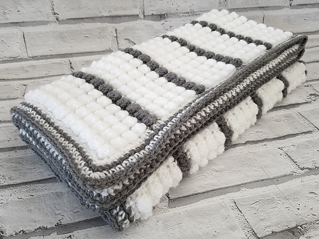 Bobble Stitch Baby Blanket