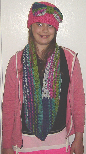 Leah Textured Infinity Scarf