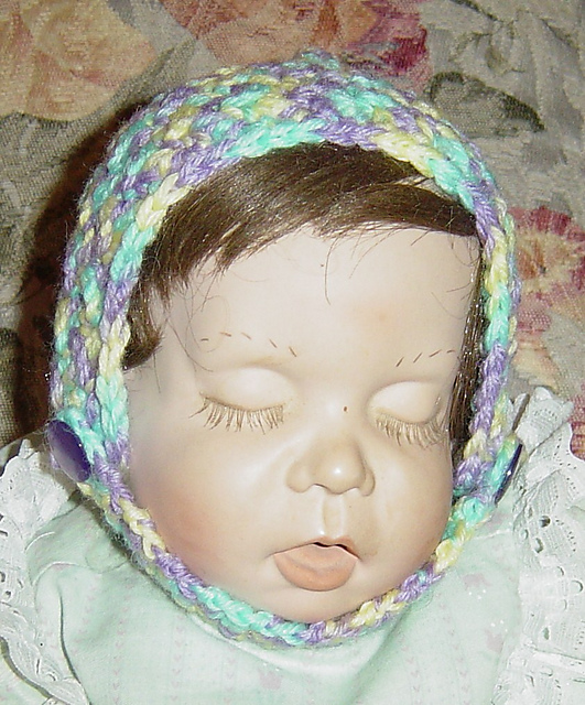 Textures Baby Bonnet with Chin Strap
