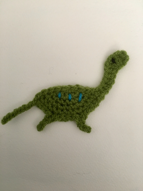 Diplodocus Dinosaur Applique