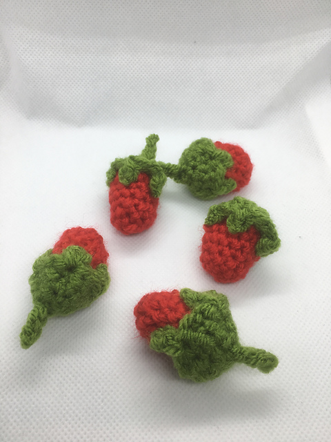 Mini Strawberry Decorations
