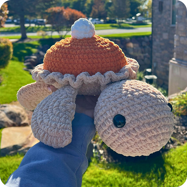 Crochet Pumpkin Pie Turtle