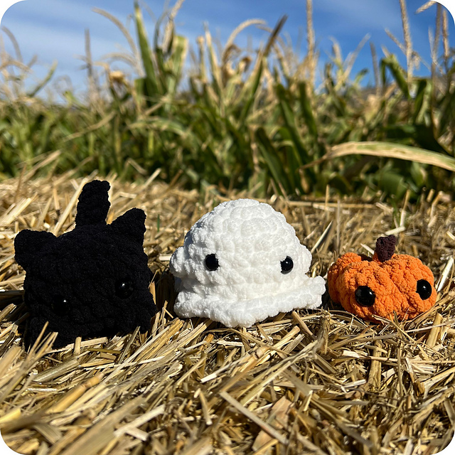 Crochet Halloween Plushie Set