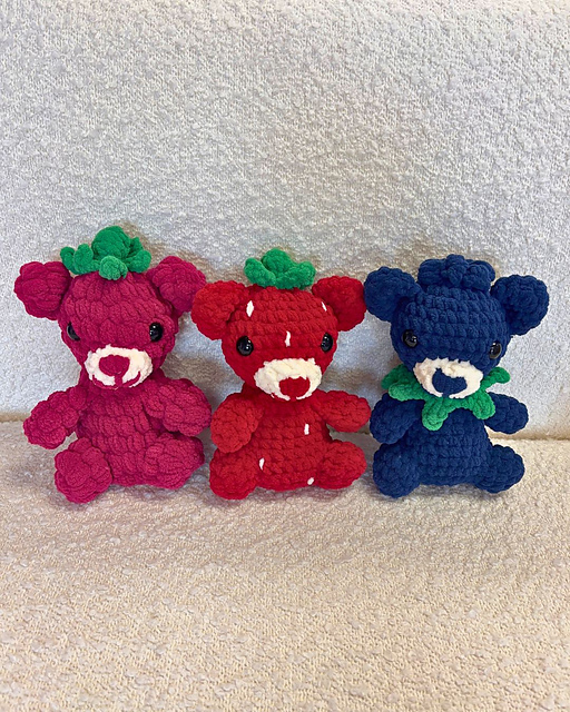 Crochet Berry Bears