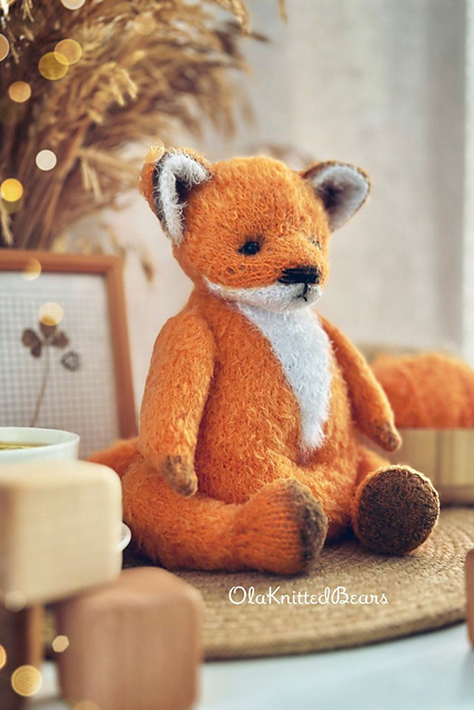 Knit Fox toy