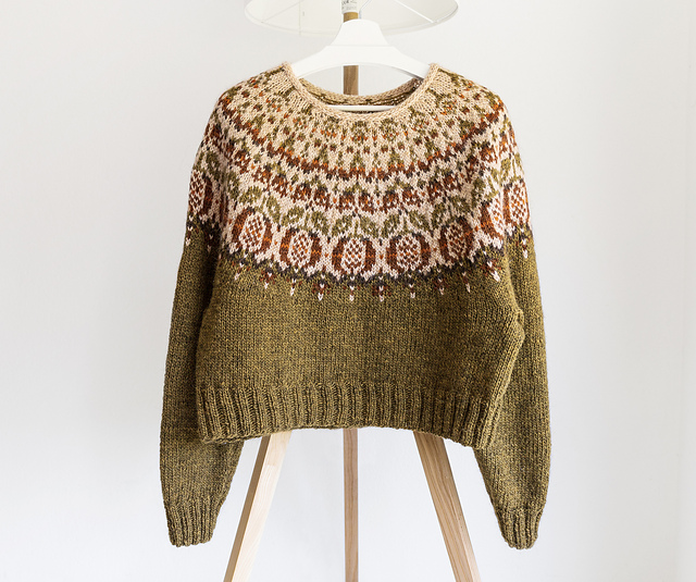 Pomegranate Icelandic Lopapeysa Sweater