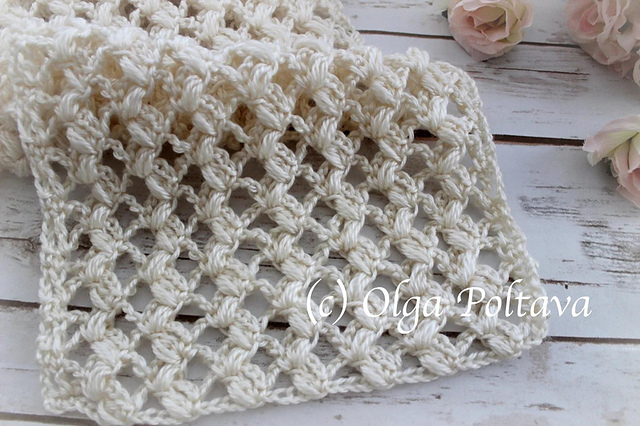Lacy Puffs Scarf