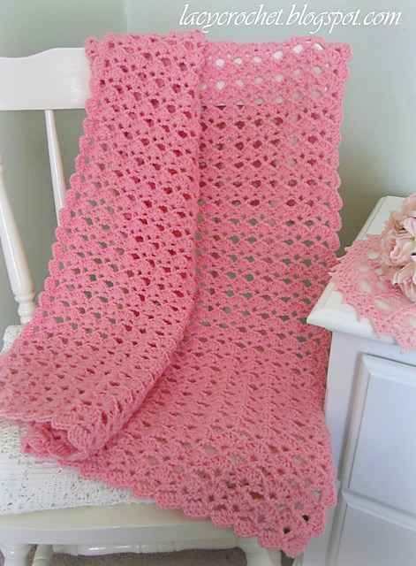 Lovely Shells Baby Blanket