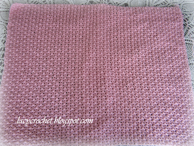 Puff Stitch Baby Blanket