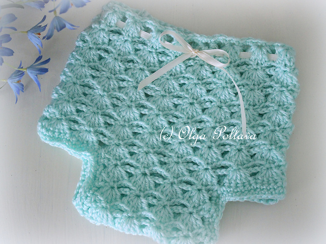 Shells and Chains Diaper Cover
