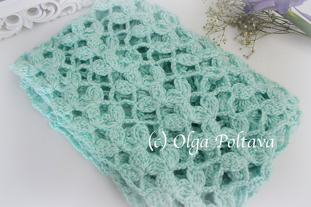 Lacy Leaves Spring Scarf